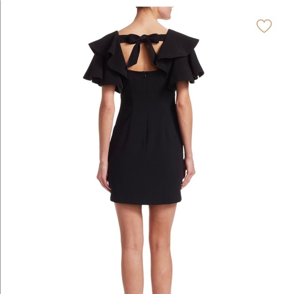 Black Cinq a Sept Ruffle dress - Picture 3 of 3